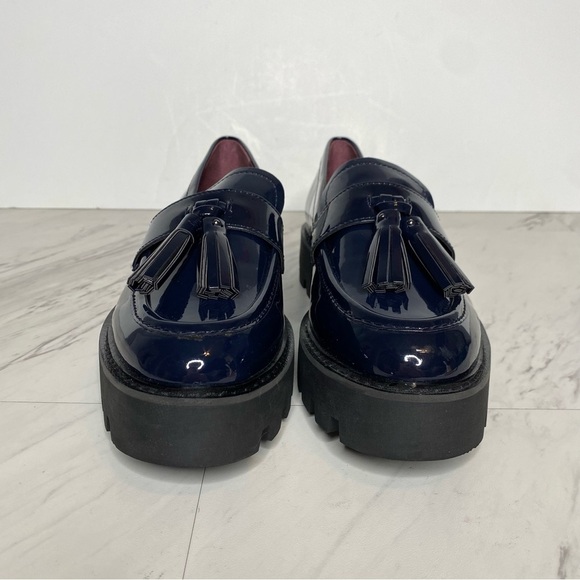 Sarto Franco Sarto Balinna Blue Patent Platform Loafer 7M - Picture 2 of 15